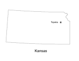 Kansas State Map with Capital Printable (Pre-K - 12th Grade) - TeacherVision.com