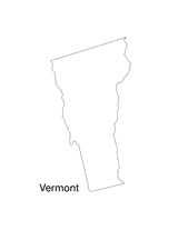 Vermont Map Outline