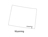 Wyoming Outline Map