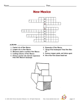 New Mexico Word Puzzle