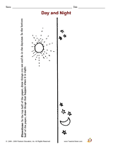 Day and Night Printable (K - 1st Grade) - TeacherVision.com