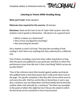 Listening to Poems While Reading Along