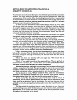 Getting Back to Instruction Following a Disruptive Incident (II)