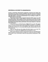 Reporting an Incident to School Administrators