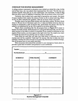 Checklist for Daily Tasks