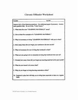 Chronic Offender Worksheet
