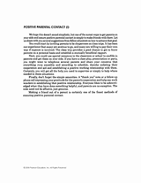Positive Parental Contact (I)