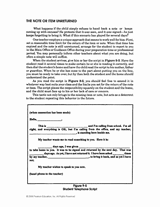 The Note or Item Unreturned
