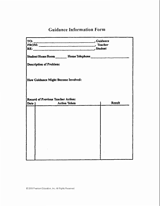 Guidance Office Information Form