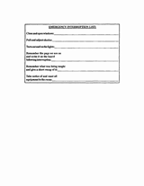 Emergency Interruption List