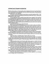 Giving Back Student Homework