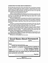 Contacting the Home About Homework (I)
