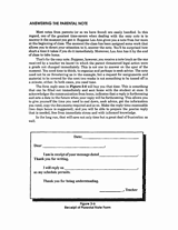Answering the Parental Note