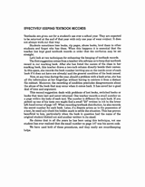 Keeping Effective Textbook Records