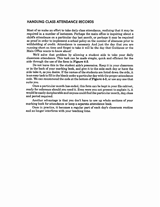 Handling Class-Attendance Records