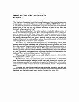 Taking a Count for Class or School Records