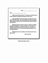 Verifying Student Information