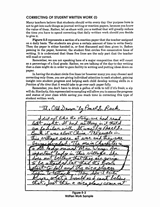 Efficient Grading Method: Correcting Students' Written Work