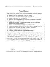Planet Neptune