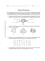 Physical Weathering