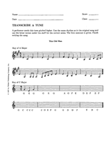 Transcribe a Tune