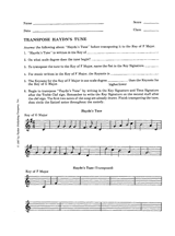Transpose ''Haydn's Tune''
