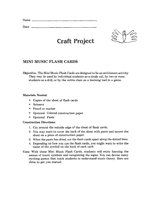 Mini Music Flash Cards
