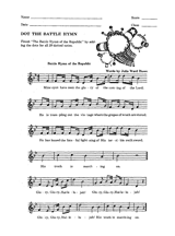 Dot the ''Battle Hymn of the Republic''