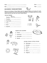 Sounding Word-Rhythms
