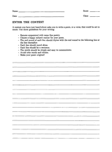 Enter the Poetry Contest