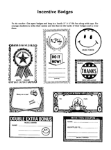Music Incentive Badges