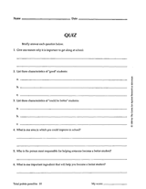Behavior Quiz