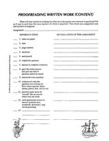 Proofreading Written Work for Content