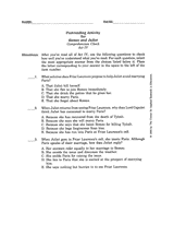Romeo and Juliet – Comprehension Check Act IV