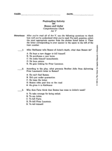 Romeo and Juliet &ndash; Comprehension Check Act V