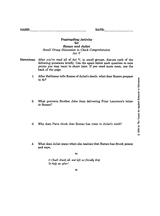 Romeo and Juliet &ndash; Small Group Discussion Act V