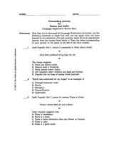 Romeo and Juliet &ndash; Language Exploration Review Quiz