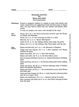 Romeo and Juliet &ndash; Extending Activities II