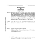 Romeo and Juliet – Speculation Journal