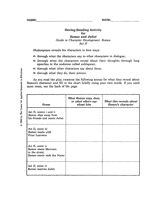 Romeo and Juliet &ndash; Guide to Character Development: Romeo Act II