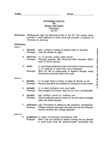 Romeo and Juliet &ndash; Vocabulary Act III