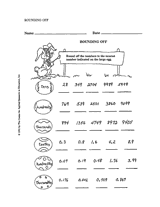 Rounding Off Numbers - Easter Math Printable (3rd–6th Grade