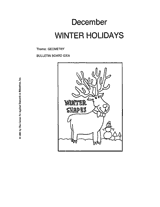 Winter Geometry Bulletin Board