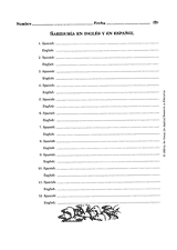 Sabiduría en inglés y en español