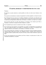 Cuartos, muebles y componentes de una casa