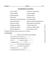 Vocabulario turístico