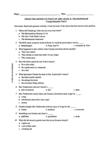 From the Mixed-Up Files of Mrs. Basil E. Frankweiler — Comprehension Test C
