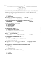 To Be a Slave &mdash; Comprehension Test B