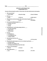 With You and Without You — Comprehension Test A