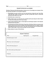 Projects for One Fat Summer